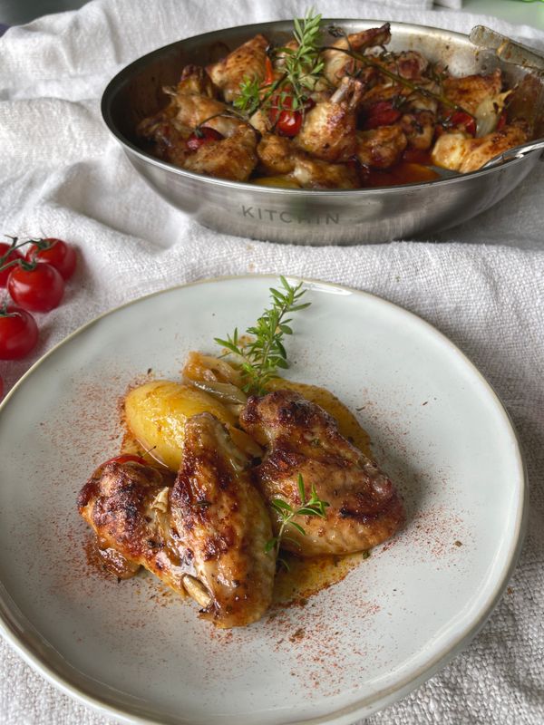 One-Pan Chicken Wings